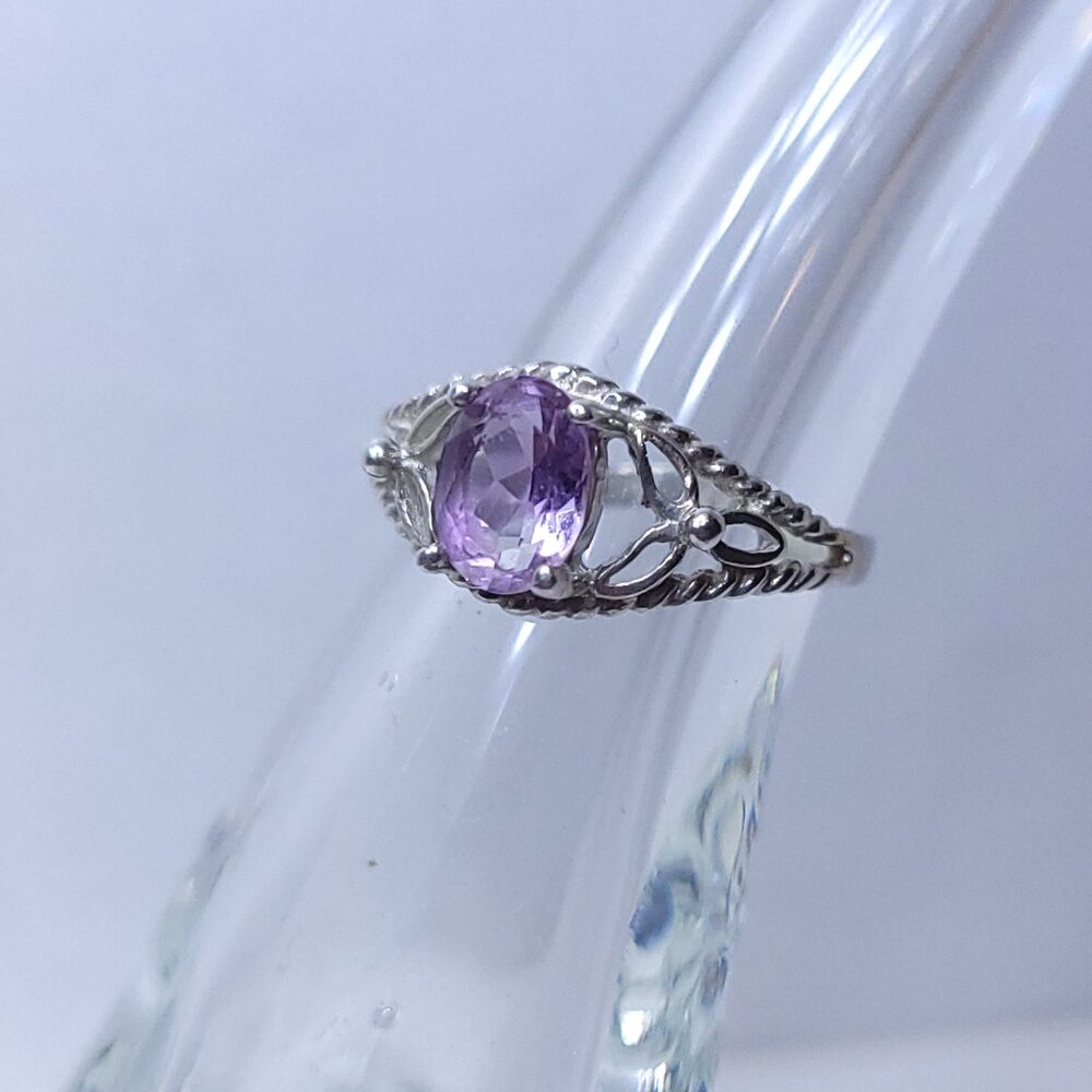 Avon Sterling Silver Amethyst Ring